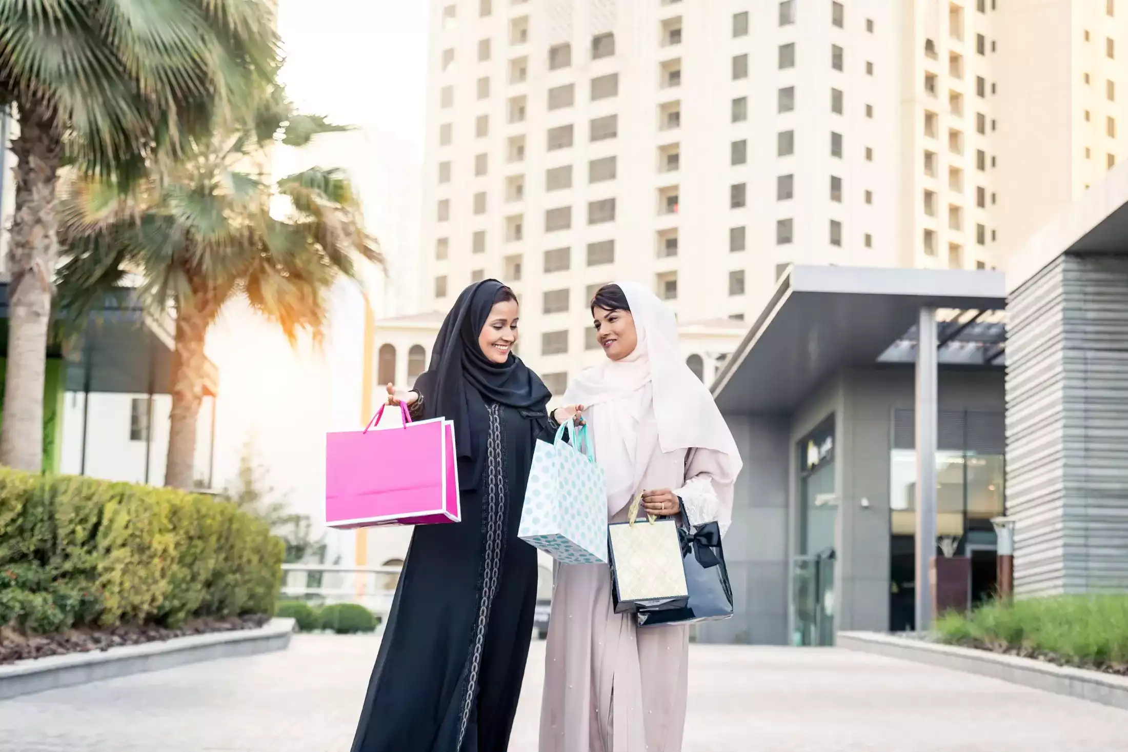 Two women shopping in Dubai